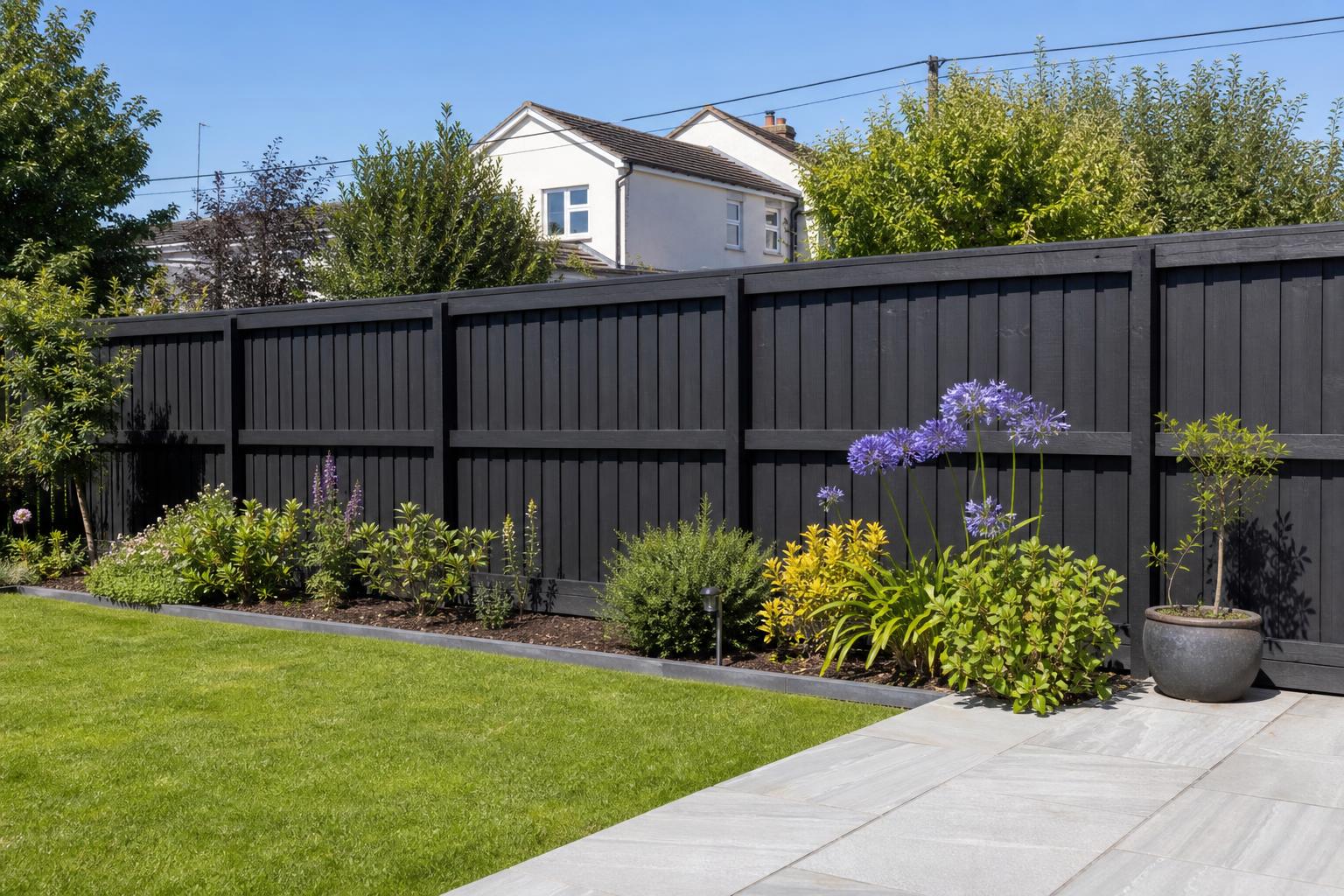 Black Boundary Fence — Swords, Co. Dublin